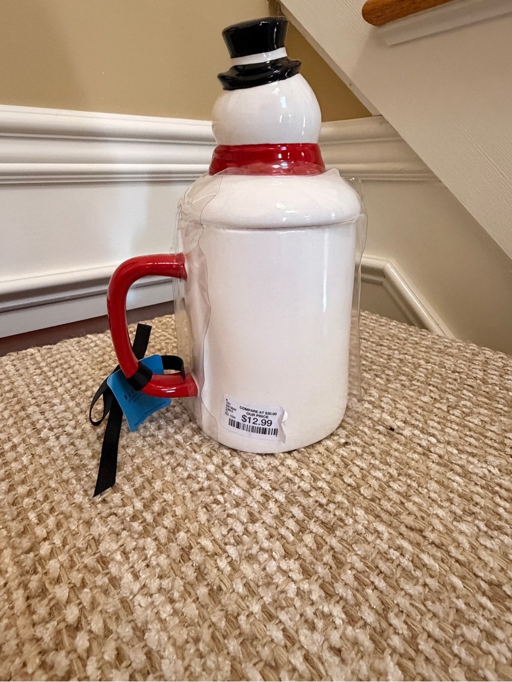 Rae Dunn x Frosty The Snowman Mug with Topper. Winter/Christmas NWT! - Picture 2 of 3